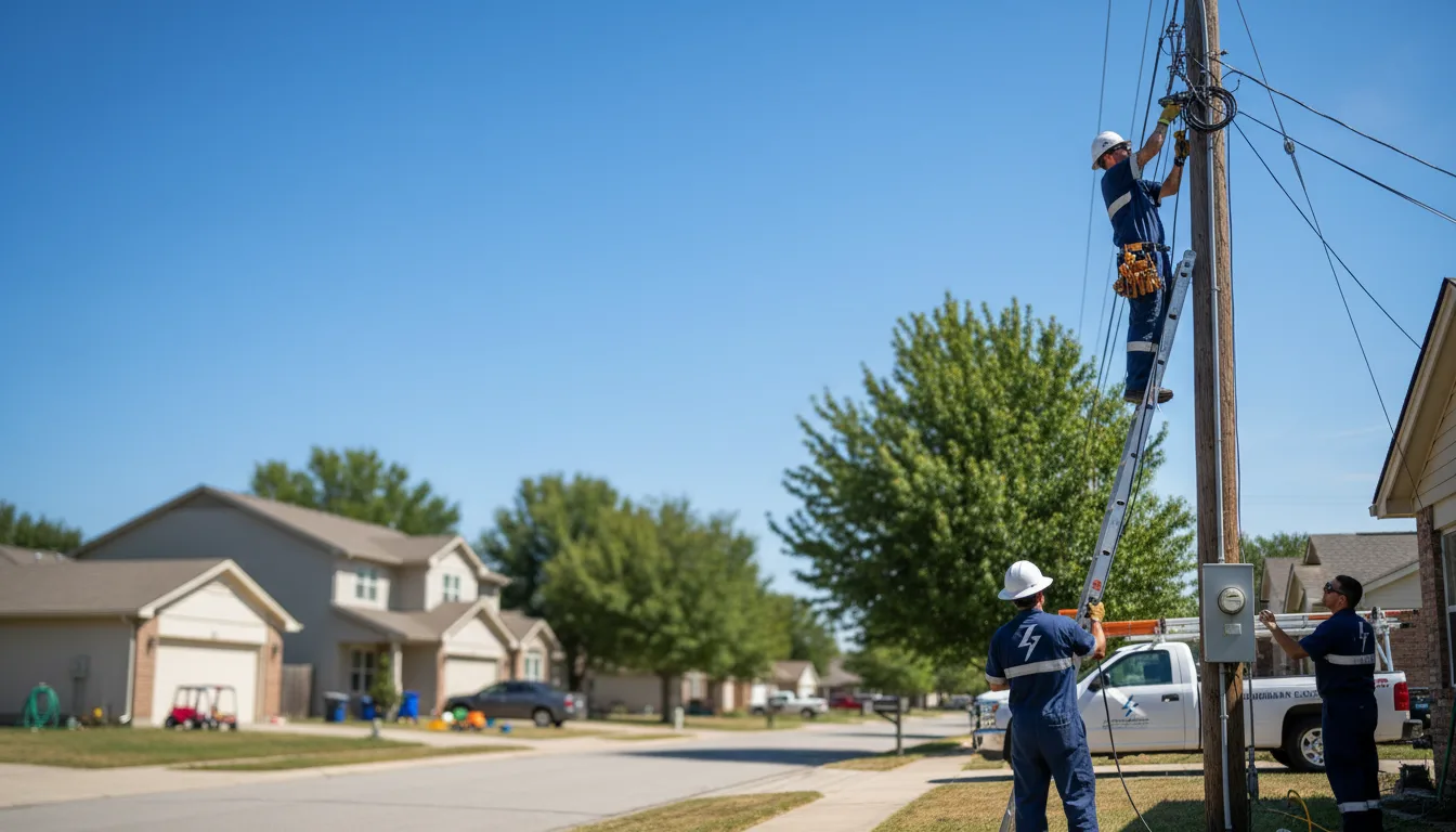 Residential electrician providing installation services in Chataignier, LA